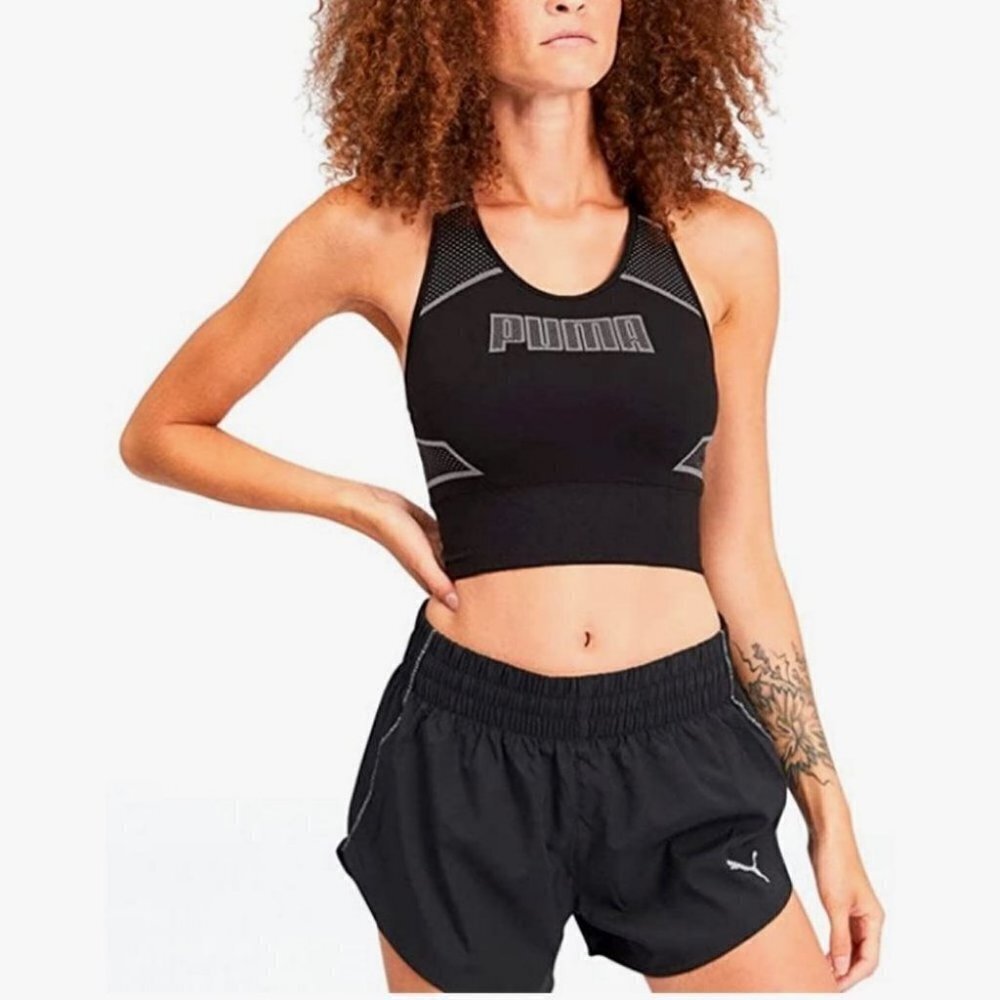 PUMA EVOSTRIPE Evoknit Crop Top Size S